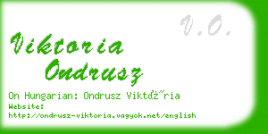 viktoria ondrusz business card